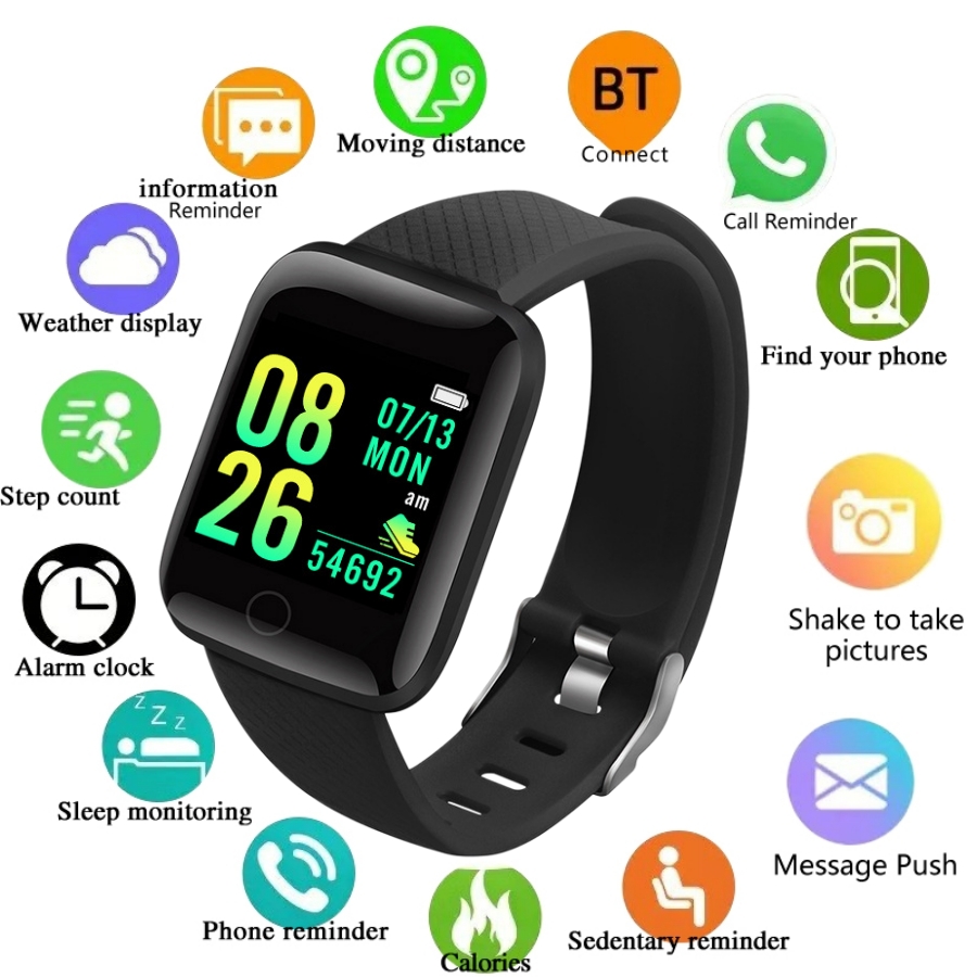 Smartwatch Digital Watches For Kids - Relógio Inteligente Multifuncional para Homens e