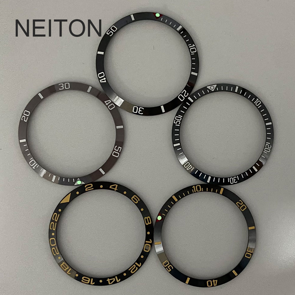 Watch Bezel Insert - Neiton 34mm inserção de moldura de