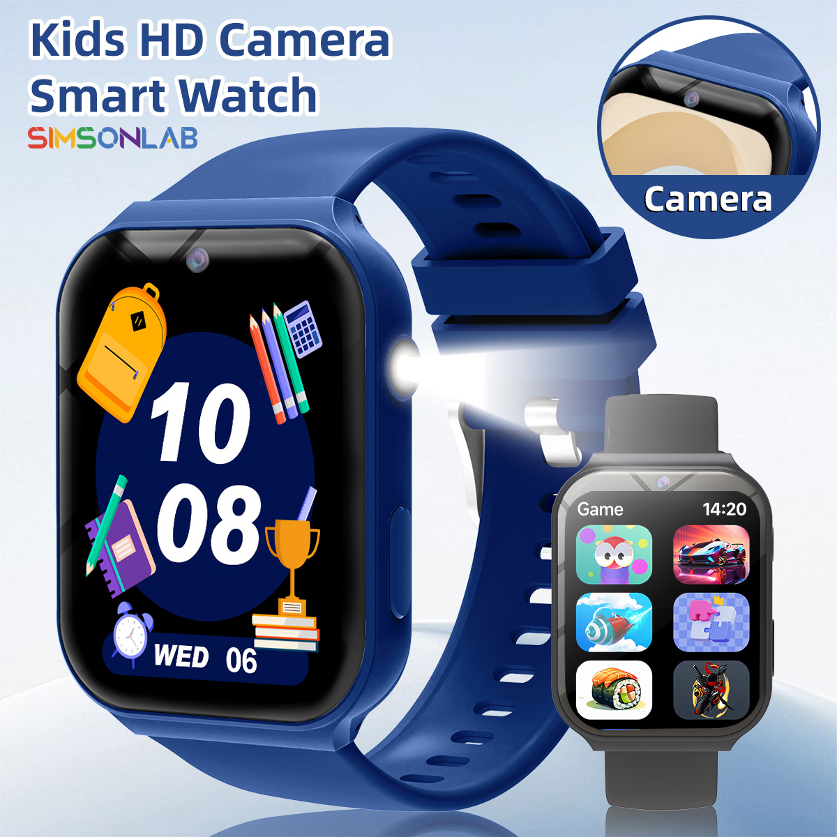Smartwatch Watches Gift For Boys - Parceiros de Estudo para Crianças: Câmera