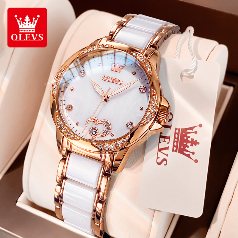 Watch Bezel Insert - Olevs 6631 relógio mecânico automático feminino