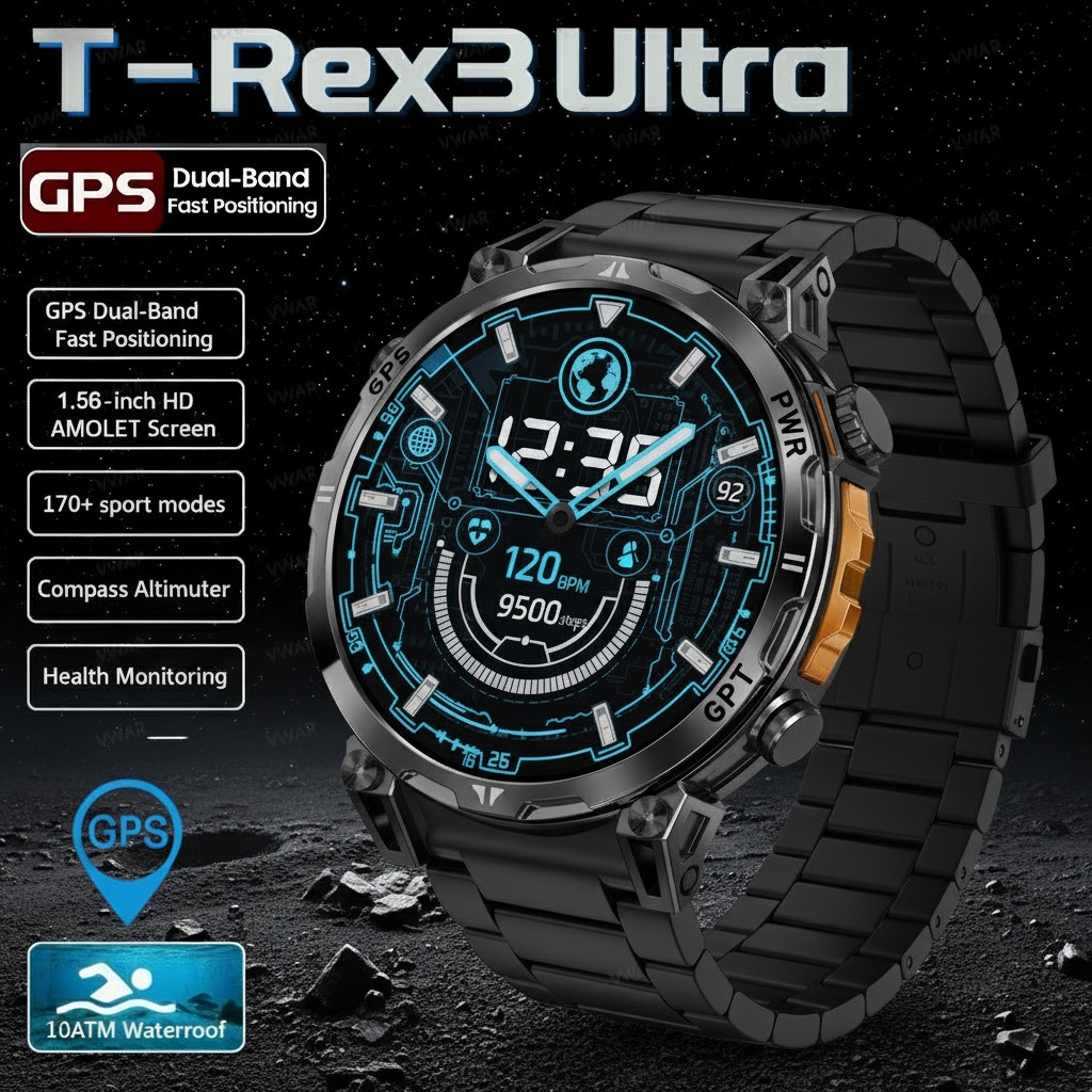 Huawei Smartwatch Watch Fit - 2026 novo t-rex 3 pro militar