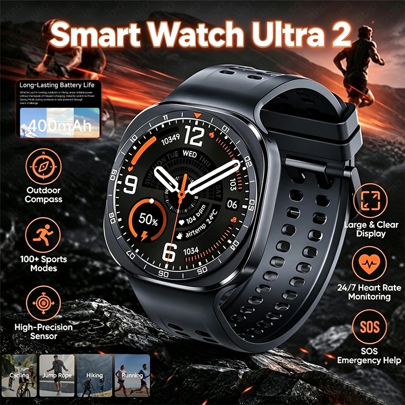 Smartwatch Watches With Bluetooth - Novo Smartwatch Ultra 2 de 2026