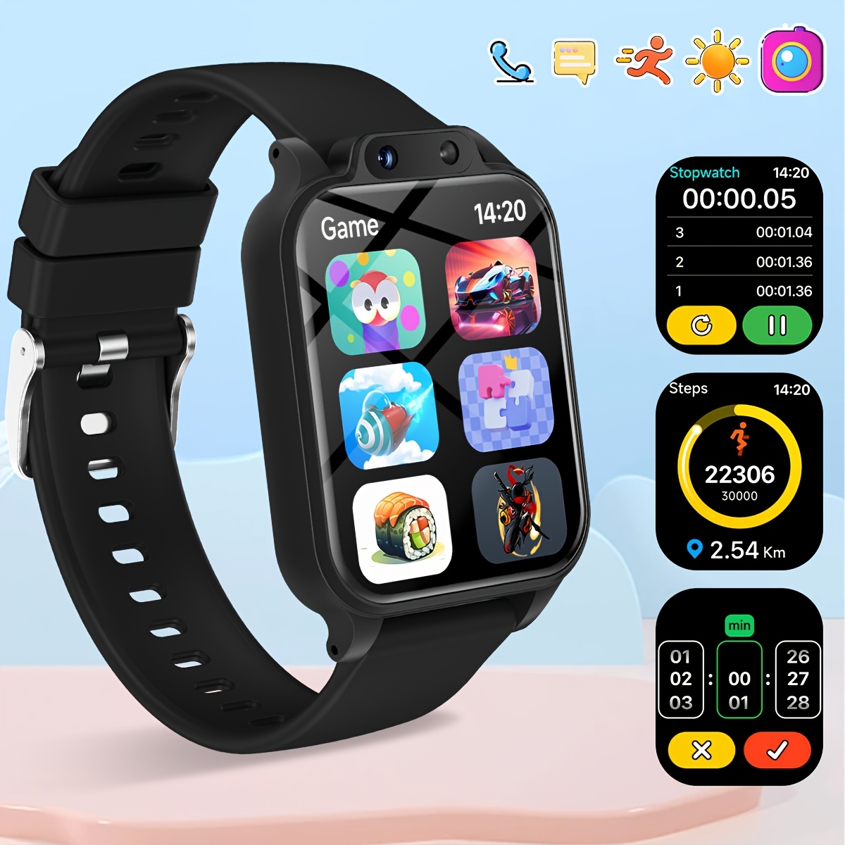 Smartwatch Digital Watches For Kids - Relógio Inteligente para Jovens com 18