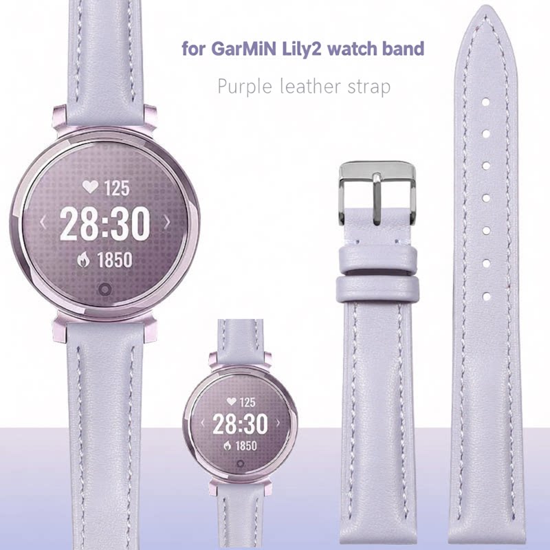 Smartwatch Purple Watches For Women - Pulseira de couro genuíno para relógio