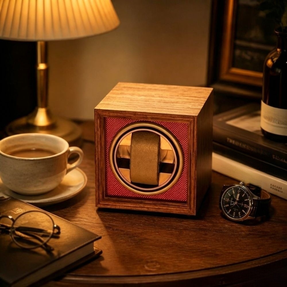 Caixa giratória para relógios  - Watch Winder Single avaliação e preço