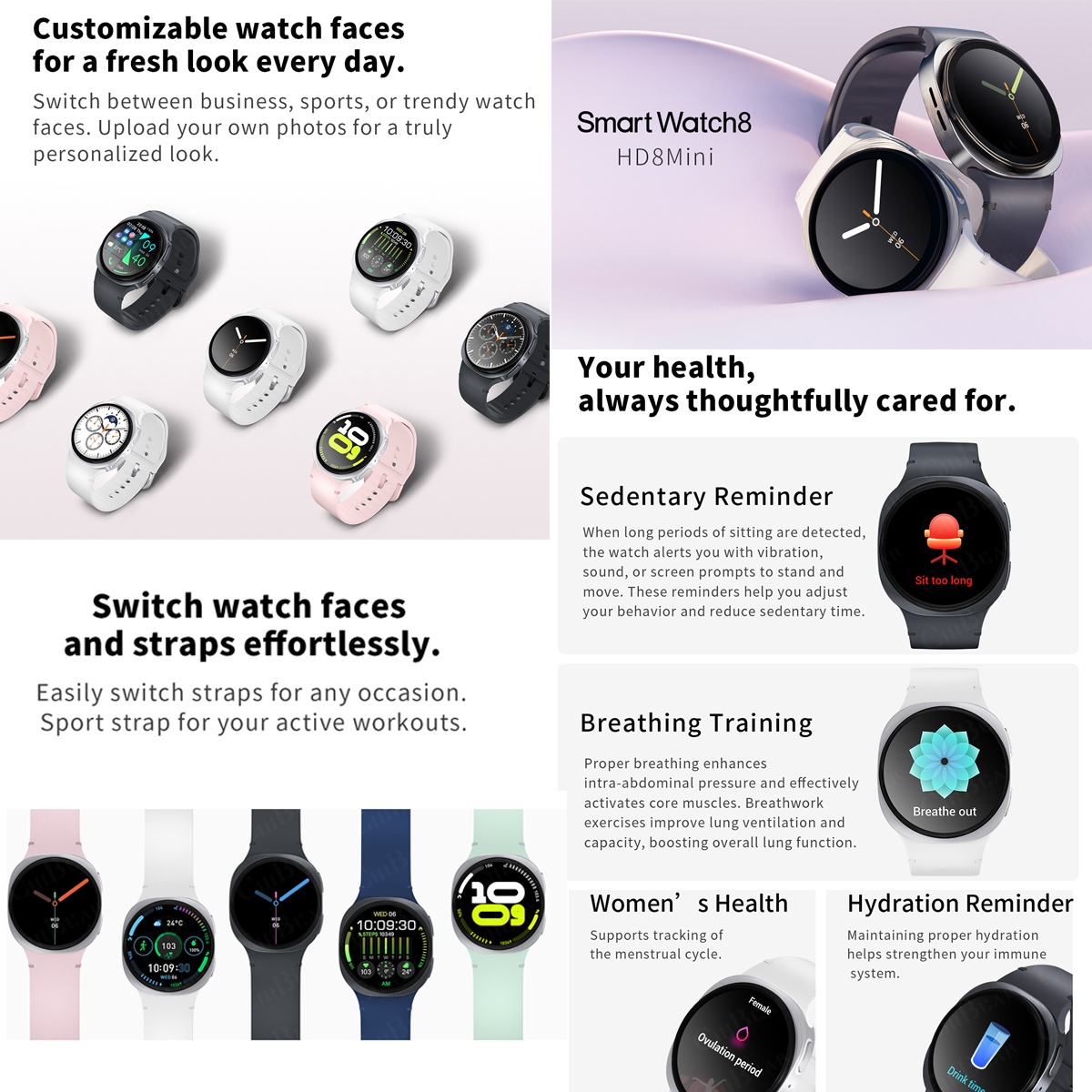 Novos Relógios 2026: Smartwatc - Smartwatch Sports Watches For Women avaliação e preço