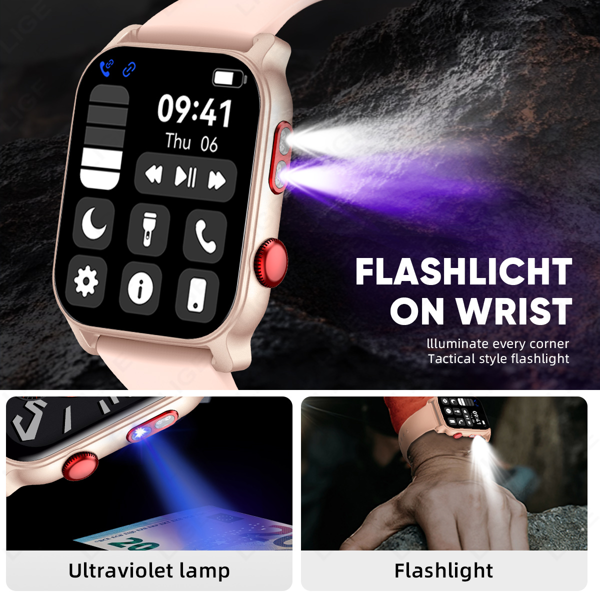 Relógio Inteligente Ultra Fino - Smartwatch Purple Watches For Women avaliação e preço