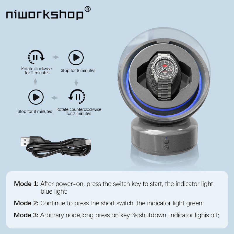 Niworkshop-Enrolador de Relógi - Watch Winder Single avaliação e preço