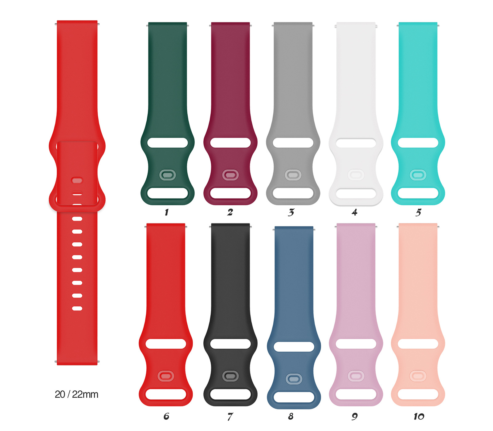 Pulseira de silicone de 20mm 2 - Titan Watches Smartwatch avaliação e preço