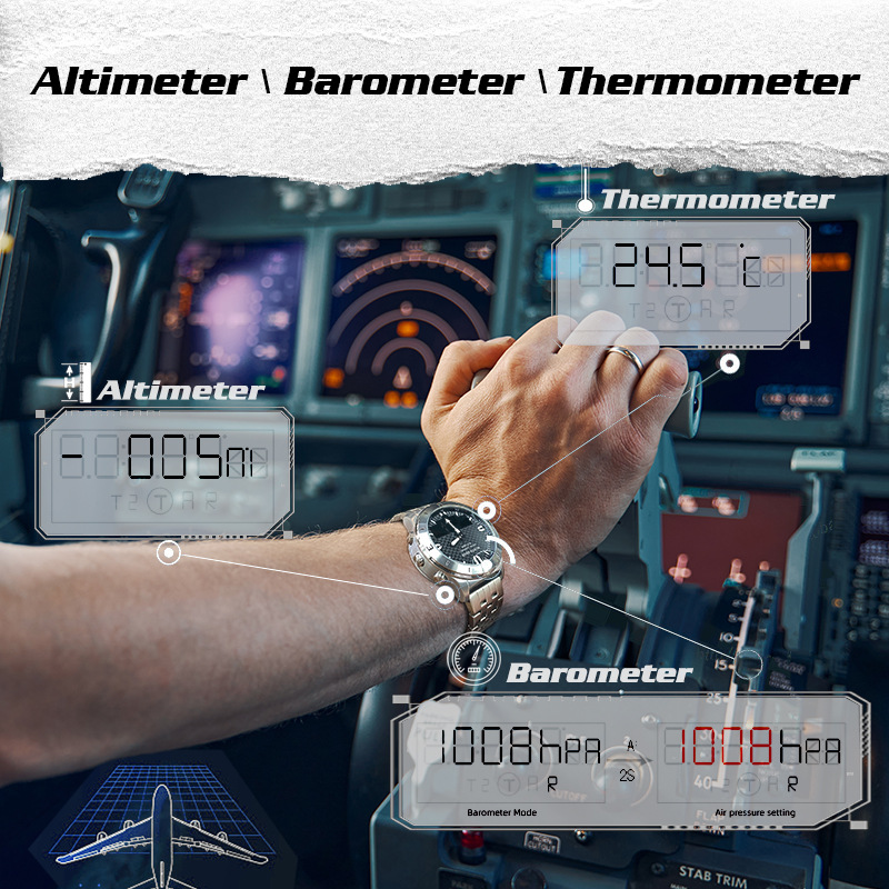 Relógio Digital Masculino NORT - Altimeter Compass Watch avaliação e preço