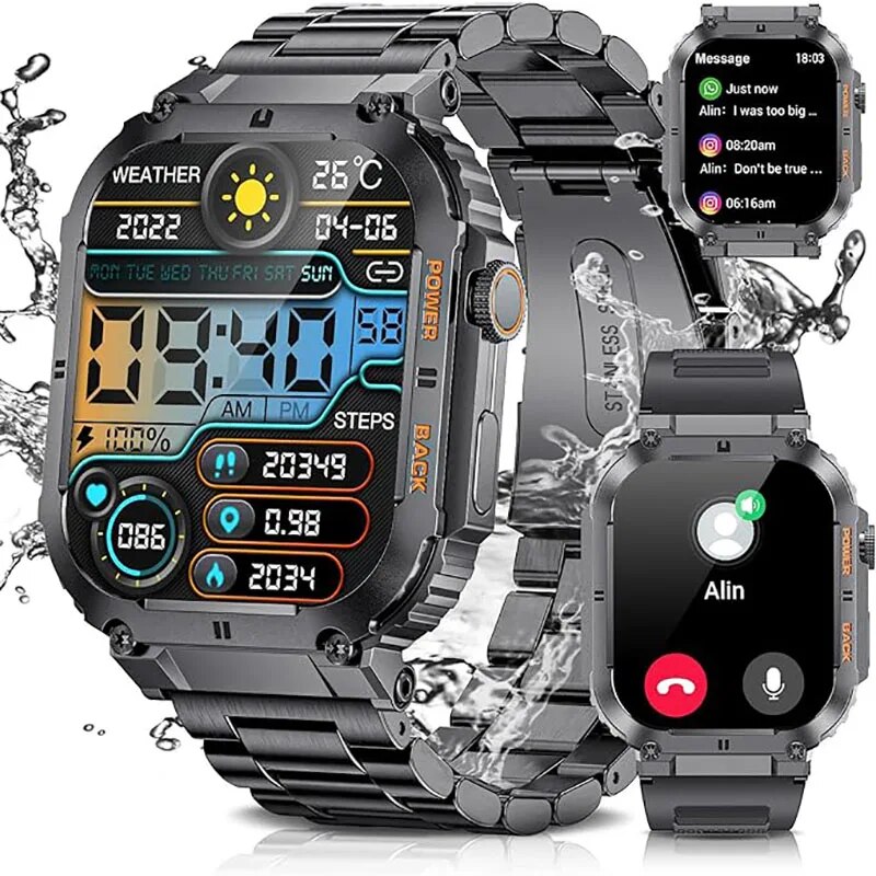 LIGE-Esportes Ao Ar Livre De F - Smartwatch Watches With Bluetooth avaliação e preço