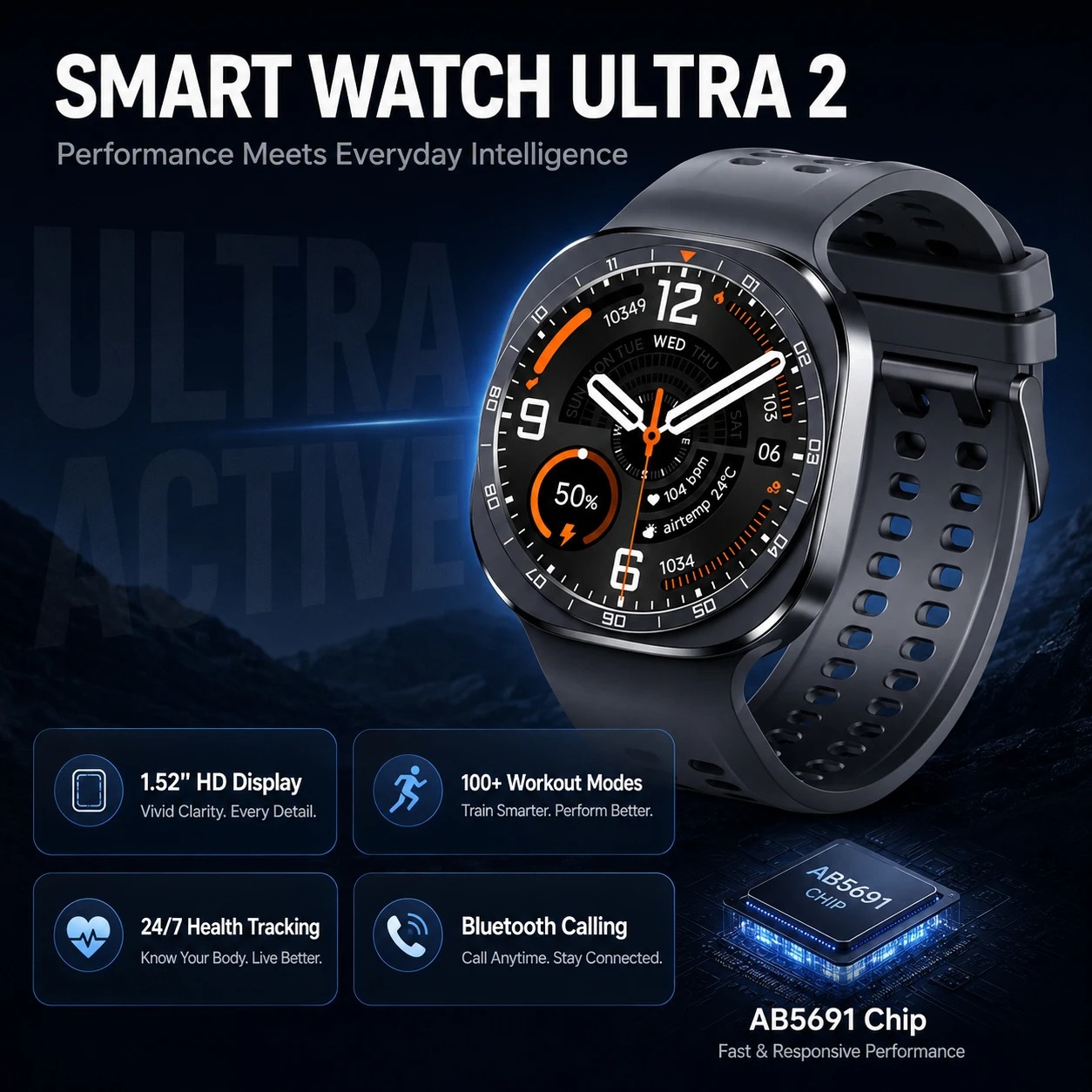 Novo Smartwatch Ultra 2 de 202 - Smartwatch Watches With Bluetooth avaliação e preço