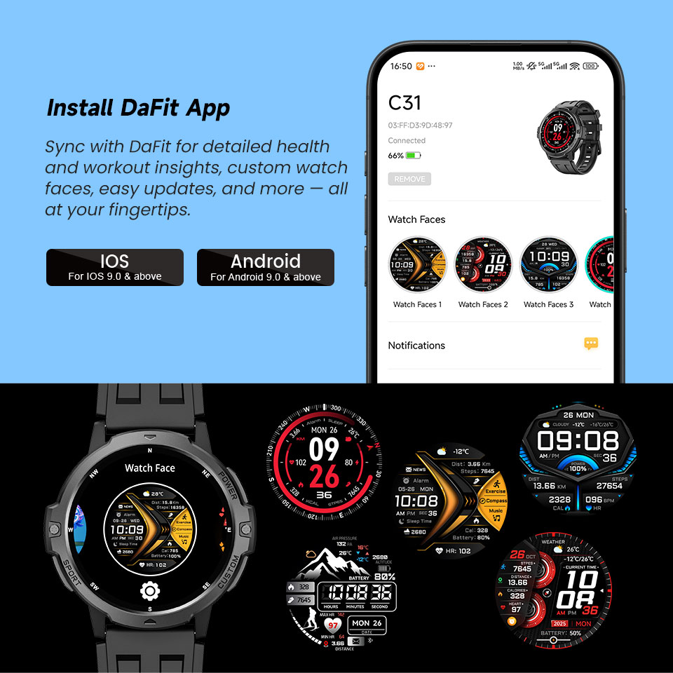 2026 novo relógio inteligente  - Altimeter Compass Watch avaliação e preço