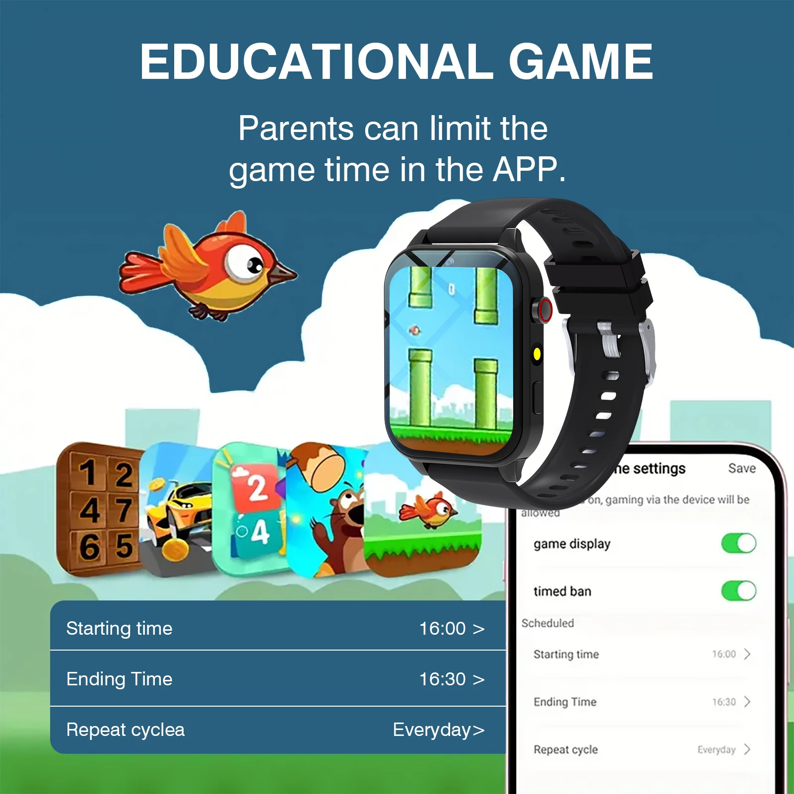Relógio inteligente infantil c - Smartwatch Watches Gift For Boys avaliação e preço