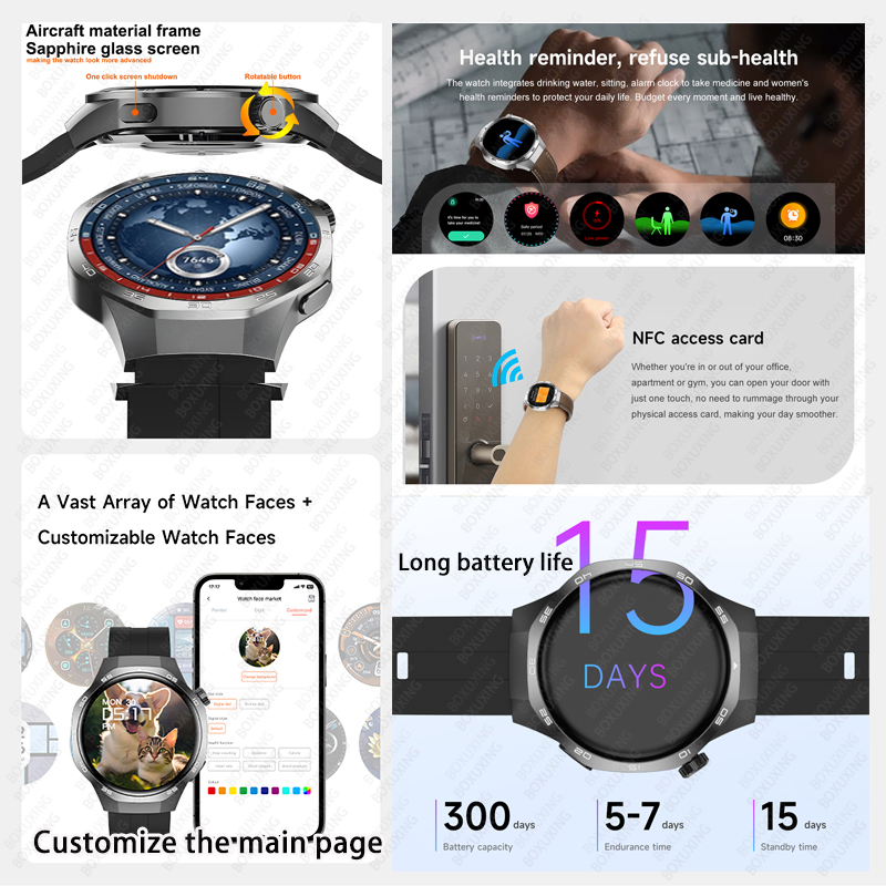 2026 novo boxuxing relógio 5 m - Smartwatch Watches For Women With Gps avaliação e preço