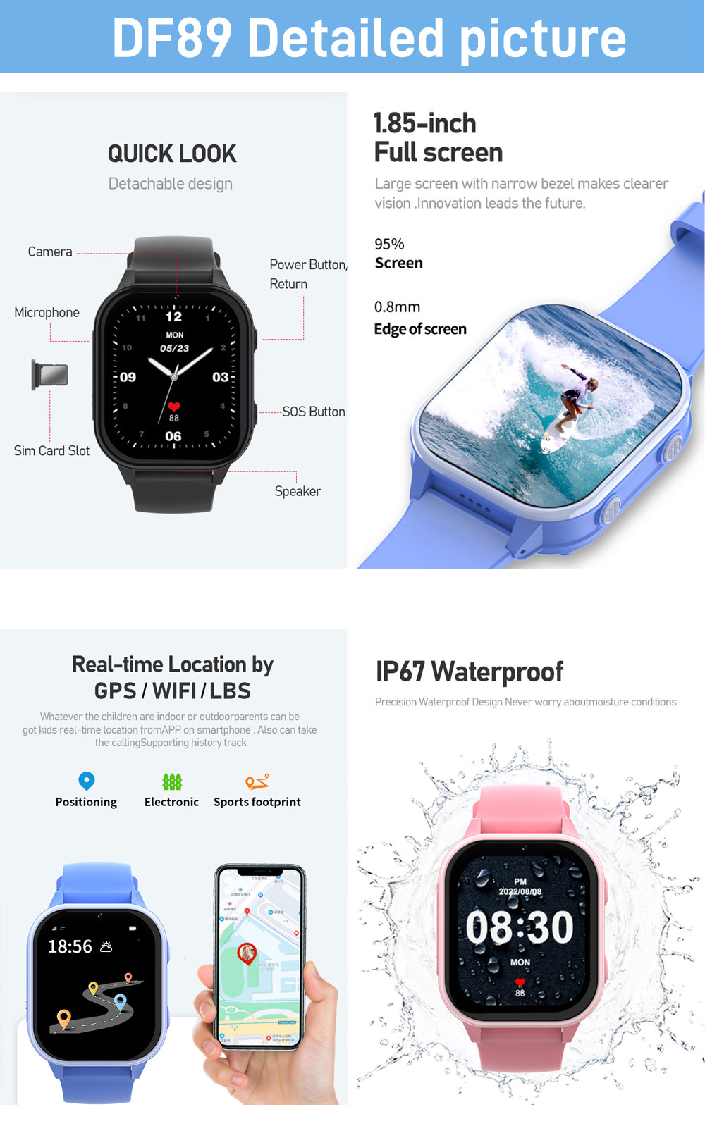 2g 4g crianças relógio intelig - Smartwatch Watches For Kid Boy avaliação e preço