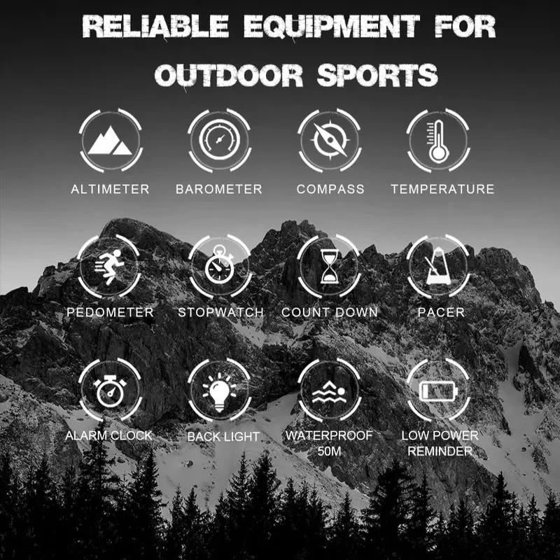 Relógio Digital Masculino NORT - Altimeter Compass Watch avaliação e preço