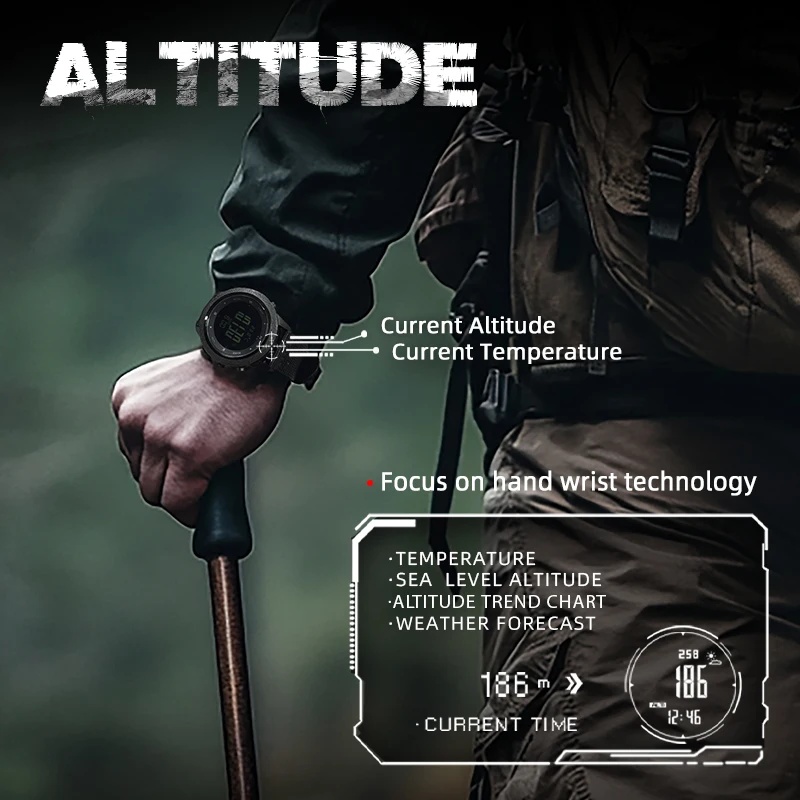 Relógio Digital Masculino NORT - Altimeter Compass Watch avaliação e preço