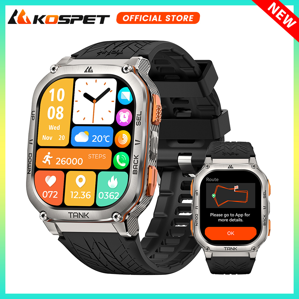 Kospet tanque m3 ultra gps rel - Altimeter Compass Watch avaliação e preço